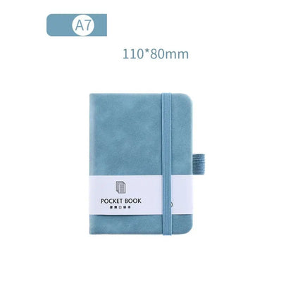 A6/A7 A6/A7 Pocket Notepad with Elastic Band 100 Sheets Portable Mini Notebook 5 Colors Anti Ink Leakage Agenda Organizer