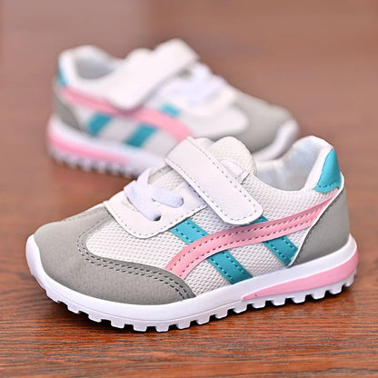 Children's Popular Outdoor Sports Shoes Children Breathable Mesh Running Shoes Baby Comfortable Sports Shoes Boys Casual Sneaker