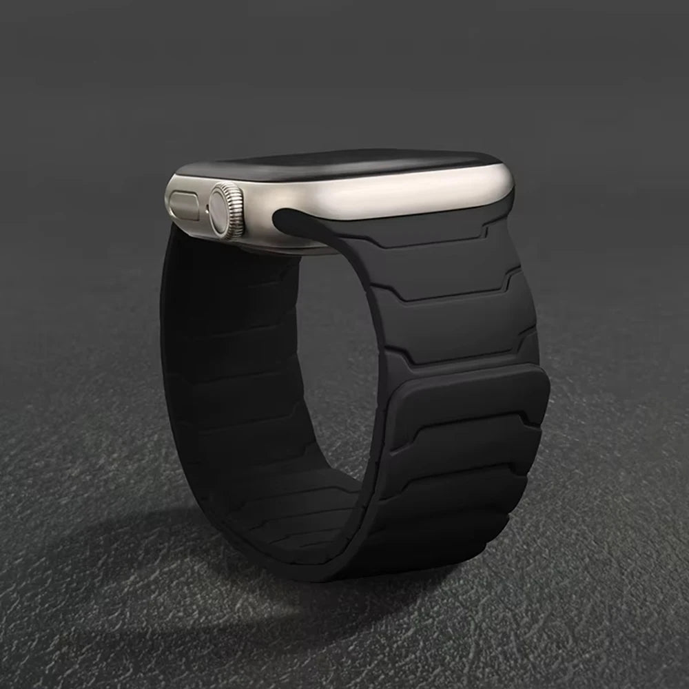 Silicone Magnetic Strap for Apple watch Bands 44mm 40mm 41mm 42mm 46mm 45mm 49mm correa iWatch Series 11 10 SE3 9 8 7 6 Ultra3 2