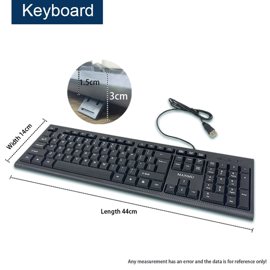 MANMU Office Wired Keyboard Gaming High Quality Keyboard And Mouse Set Keyboard Gaming Setup