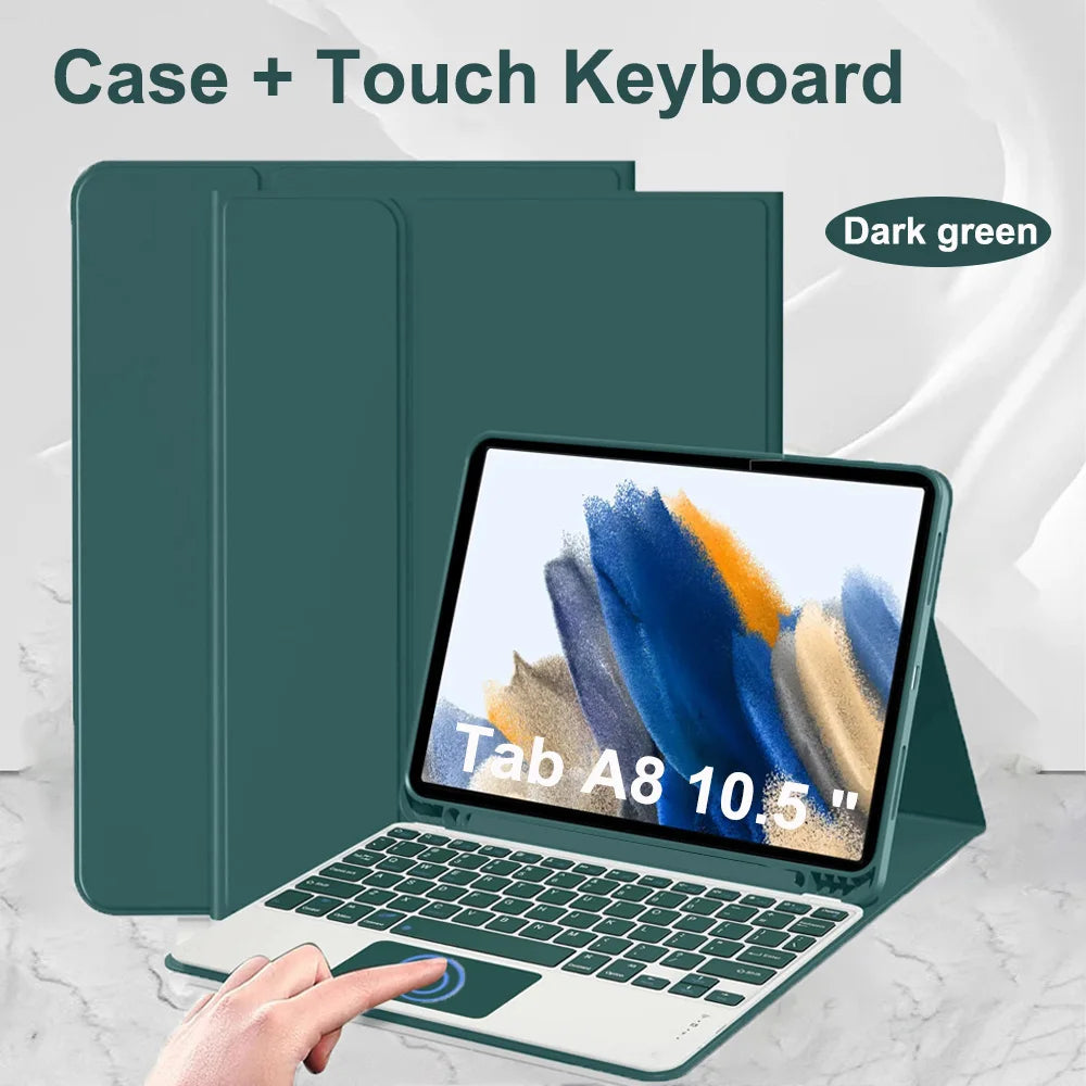 Case for Samsung Galaxy Tab A8 10.5 Inch,Wireless Bluetooth keyboard cover for Tab A8 10.5 Inch,Samsung Smart Stand Cover