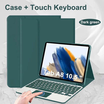 Case for Samsung Galaxy Tab A8 10.5 Inch,Wireless Bluetooth keyboard cover for Tab A8 10.5 Inch,Samsung Smart Stand Cover