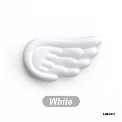 Keyboard Mouse Wrist Rest Angel Wing Memory Foam Mouse Pad Set Wrist Support Ergonomic Non-Slip for Computer Laptop Easy Typing