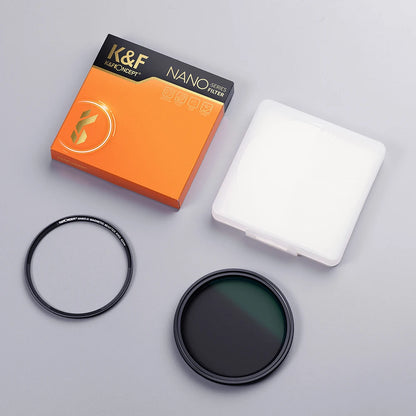 K&F CONCEPT Magnetic Variable ND Lens Filter 49mm-82mm ND8-ND128 Adjustable Neutral Density Filter with 28 Multi-Layer Coatings