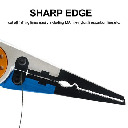 Outdoor Fishing Pliers Wire Cutter Multifunctional Knot Aluminum Alloy Scissor Hook Remover 150g 20CM Fishing Gear
