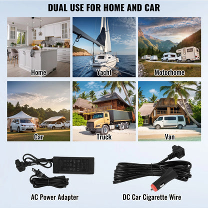 SucceBuy 35L Portable Car Refrigerator with Ice Making Function 12 Volt Car Refrigerator Fridge Single Zone Portable Freezer