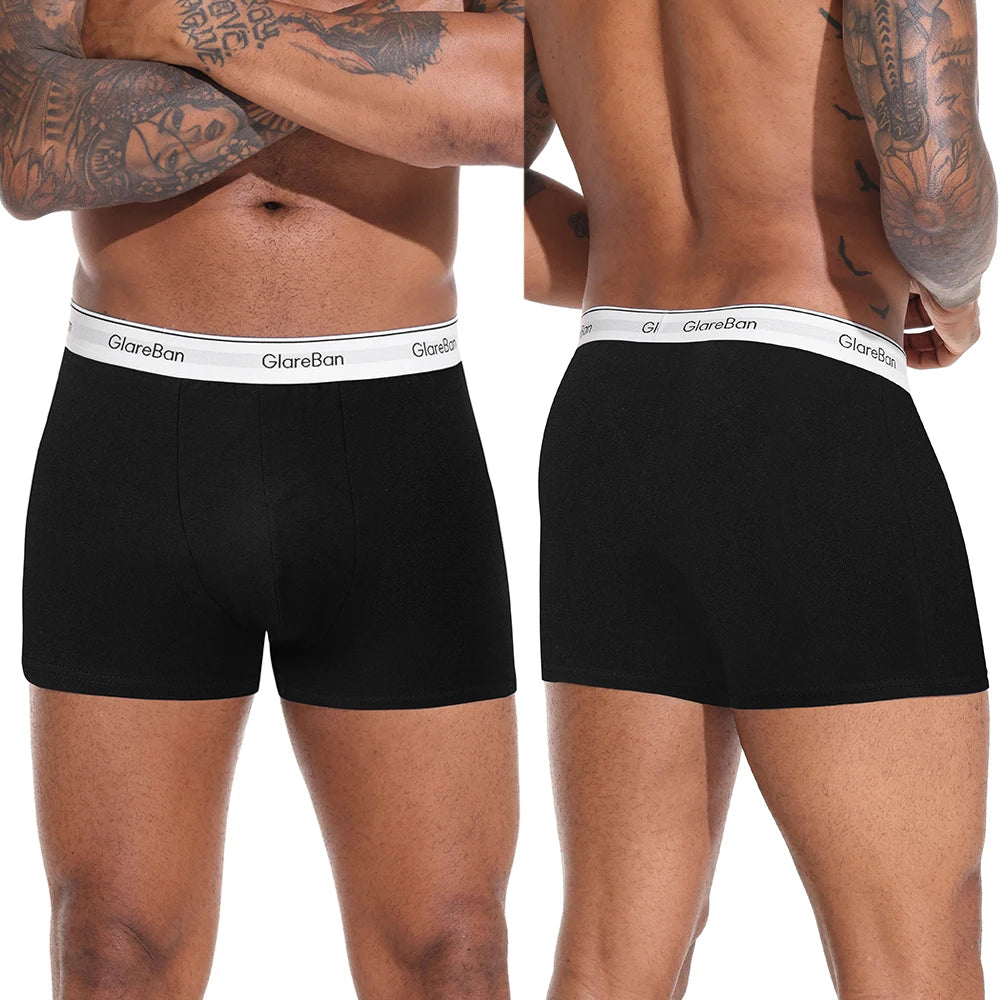5pcs Pack Cotton Boxer Briefs Men shorts Panties Underwear For Man Brand And Underpants Homme Luxury BoxerShorts Box Slip Box