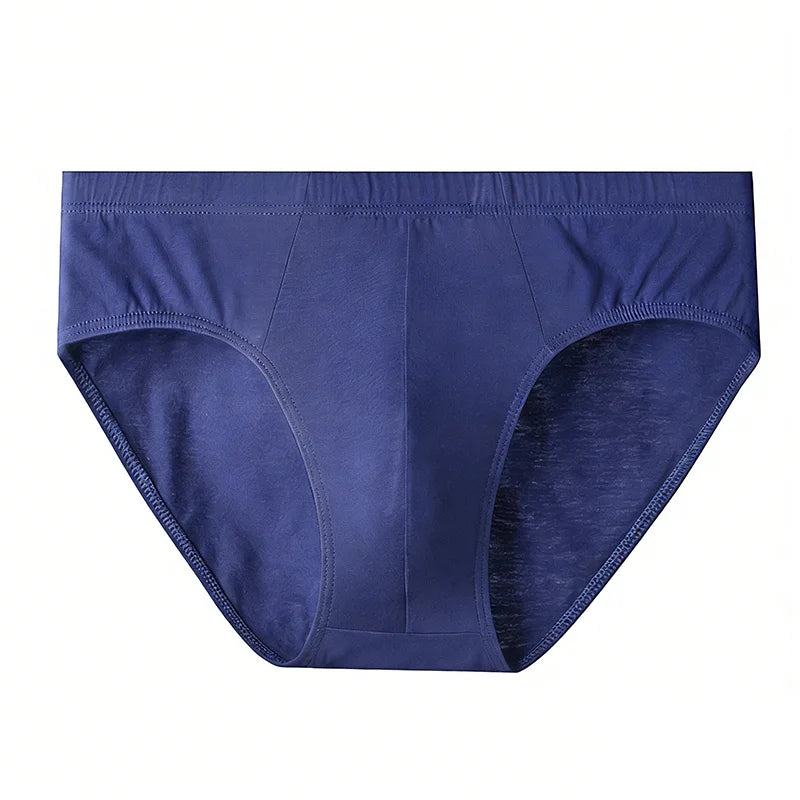 5Pcs Random Color Men's 100% Cotton Breathable Briefs Comfortable Male Underwear Lingerie Sexy Elastic Panties Underpants