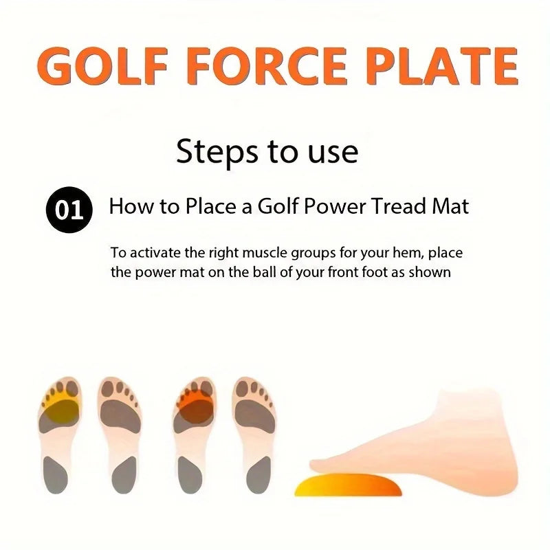 Golf Force Plate - Created Golf Training Aid - Increase Club Head Speed - Ground Reaction Force and Stability - All of Our
