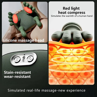 Bionic Neck Shoulder Massager Back Massagers Electric Kneading Muscles Massage Pillow Neck Waist Leg Body 3-Level Modes