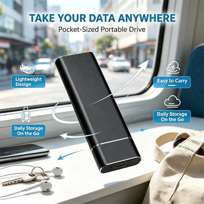 External SSD 1TB 4TB 16TB 128TB Ultra Fast Transfer  Portable Hard Disk for PC Mac Laptop Data Backup Type-C