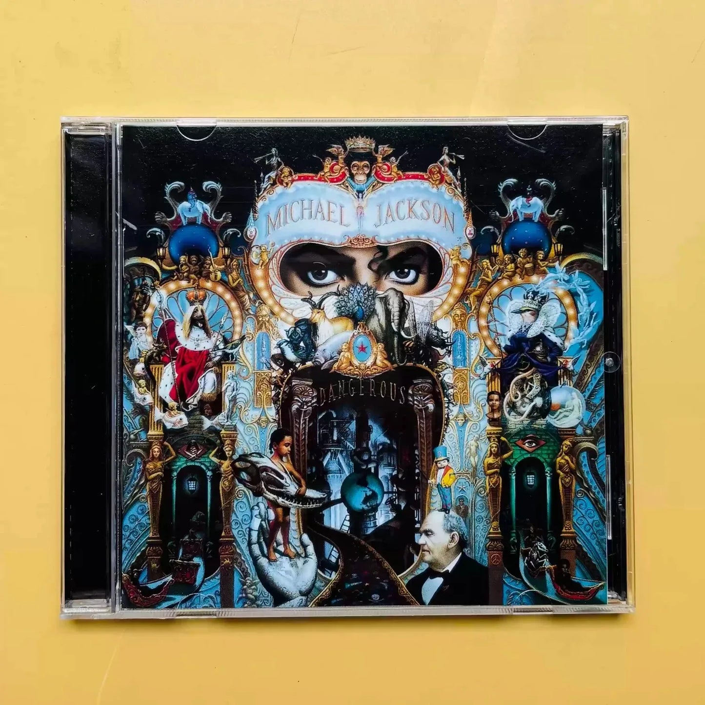 Classic Pop Dance CD, Featuring Tracks Including Black or White , Conveying Stage-Level Music Tension and Humanistic Care