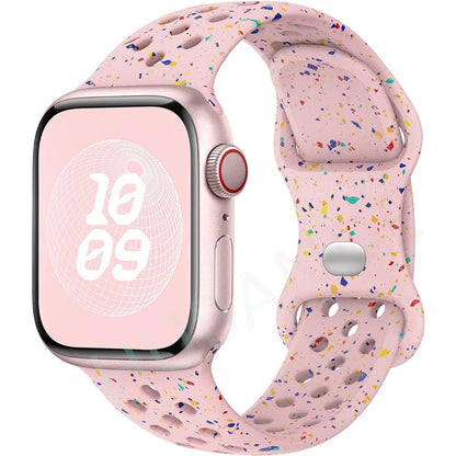 Strap For Apple Watch Band 44mm 49mm 45mm 40mm 41mm 38mm 42mm correa Breathable sports bracelet iwatch series 8 SE 7 6 5 9 Ultra