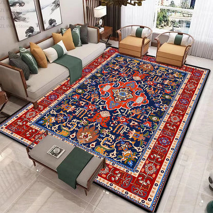 Persian Ethnic Carpet for Living Room Luxury Decoration Home Large Area Non-slip Rug 200x300 Non-slip Washable Bedroom Mat Soft