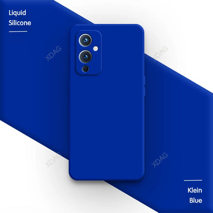 Square Liquid Silicone for OnePlus One Plus 7 7T 8 8T 9 Pro 9R 9RT T 10R Ace Nord N20 Original Soft Camera Protective Back Cover