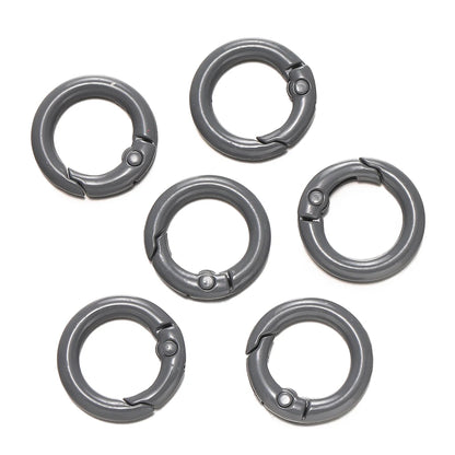 Colorful O-Ring Spring Clasp Clips — Zinc Alloy Carabiner Connectors