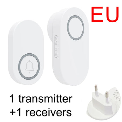 Self-Pow remote control doorbell AB door household waterproof long-distance intelligent electronic wireless doorbell