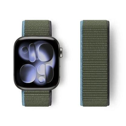 Nylon Loop for Apple Watch Band S11 46mm 40mm 44mm 45mm 42mm 41mm 49mm Smart Belt Bracelet for IWatch 11/10/9/8/7/6/SE/5/4 Strap