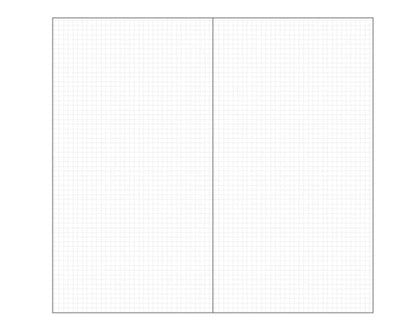 15Sheets Carft Refill Spiral Binder Inner Page Line Blank Craft Grid Inside Paper Stationery