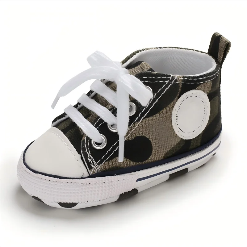 0-18M Baby Canvas Shoes Men and Women Multicolour Classic Baby Casual Shoes Anti-slip Soft Sole First Pair Toddler Infant Shoes