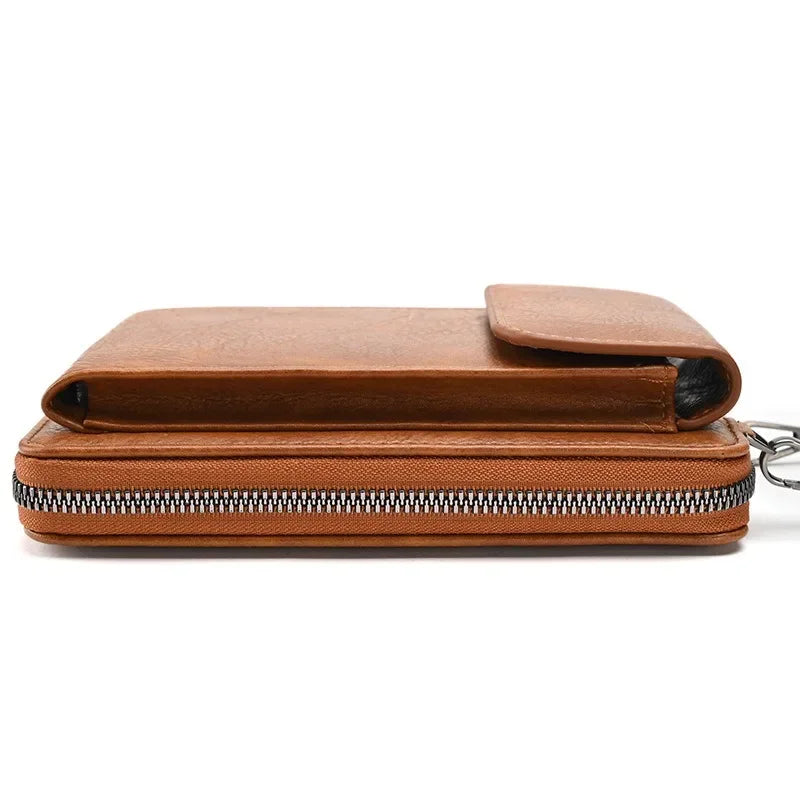 Fashion Crossbody Bag PU Leather Mobile Phone Purse Bags Multifunction Messenger Wallet Small Female Shoulder Handbags for Women
