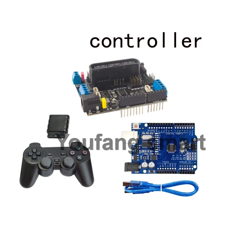 25Kg Load RC Tank V3 Mecanum Wheel Robot Car For Arduino Robot DIY Kit with Encoder Motor and Ps2 Handle Programmable Robot Kit