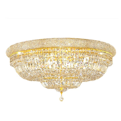 Empire Gold Crystal Ceiling lamp for staircase luxury living room lobby hallway hanging light home decor large cristal lamps