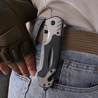 Folding Pocket Knife | Stainless Steel Blade, Plastic Handle | Camping & Outdoor Carry