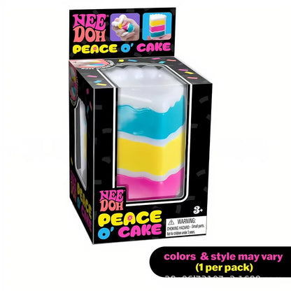 Nice Cube Nee Doh Squishy Squeeze Toy, Portable Stress Relief Sensory Fidget, Great for Kids & Adults with ADHD