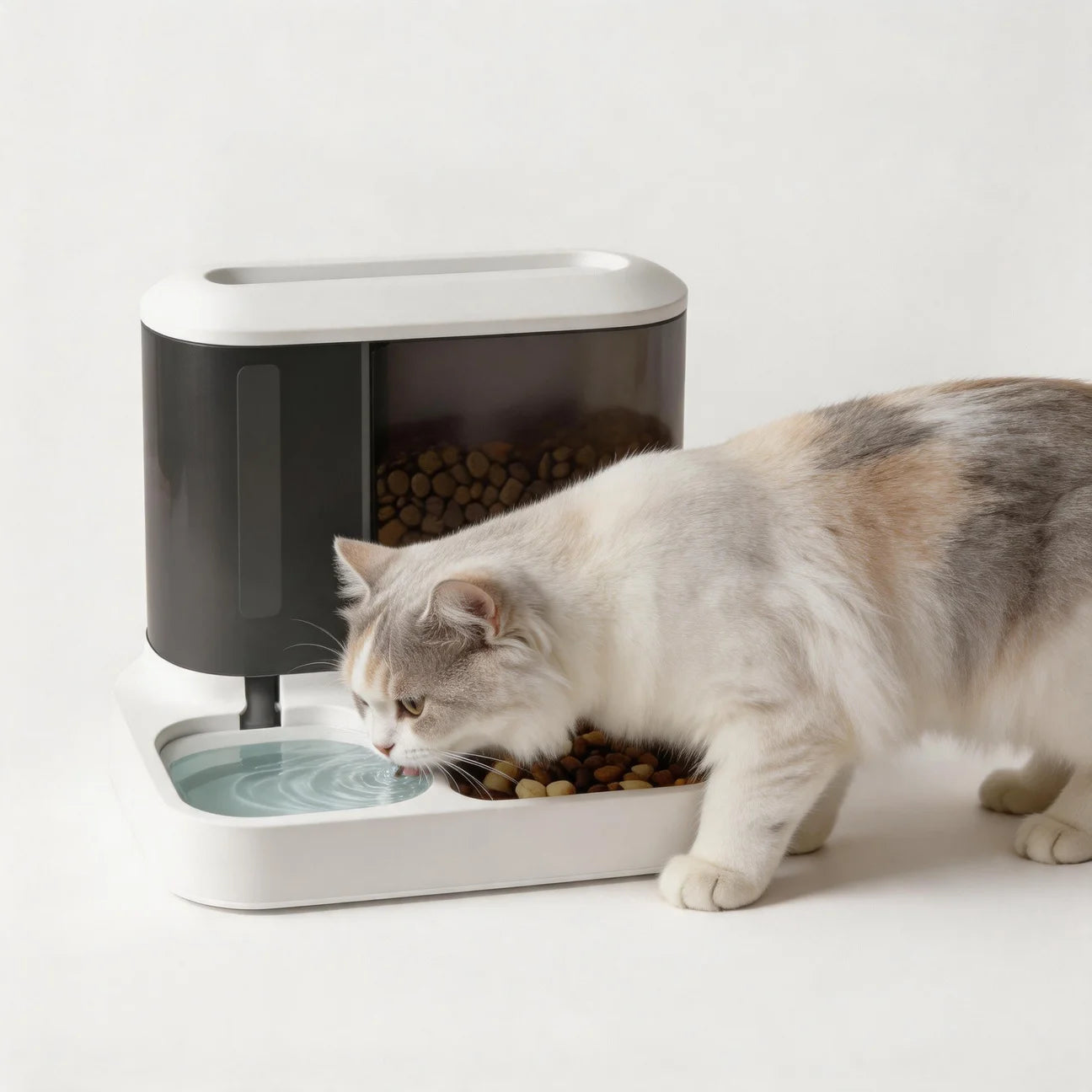 Automatic Pet Feeder Water Bowls Food Intelligent Electric Pet Food Dish Smart Timer Dog Bowl All-in-One Feeding Station