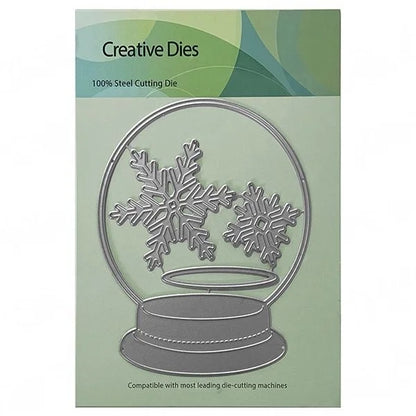 Christmas Snowy Globe Candle Mitten Candycane Metal Cutting Dies Clear Stamps For DIY Decorating Scrapbook Craft August 2026 New