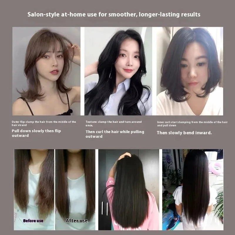 4 Temperature Settings Wide Plate Ionic Flat Iron Hair Straightener Professional Styling Tools Hair Straightener