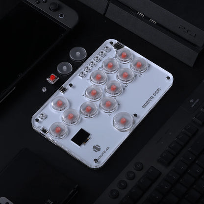Haute42 Joystick Hitbox Controller Arcade Stick Controller For PS4/PS3//Switch/Steam Mini Hitbox Arcade Game Keyboard Fighting