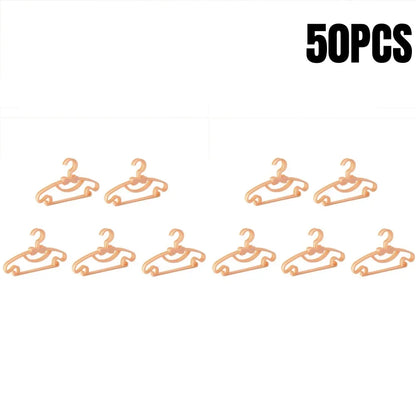 5-50pcs Baby Hangers Plastic Kids Clothes Storage Hanger for Nursery