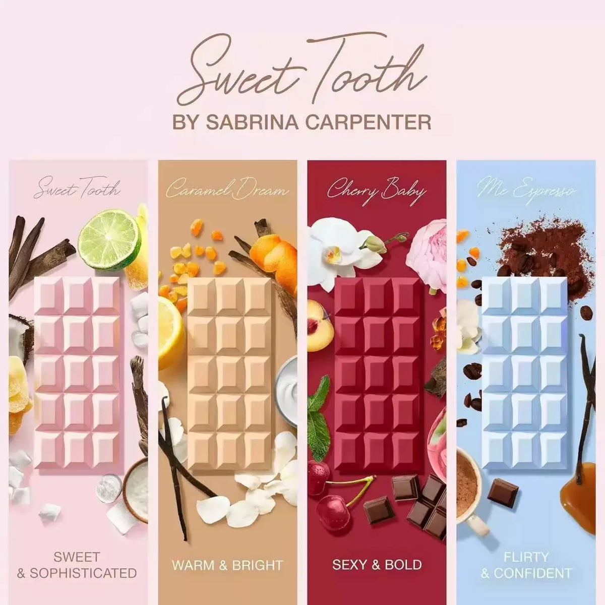 SABRINA CARPENTER Sweet Tooth Series Launches Four Women's Exclusive Delicacies Sweet spray