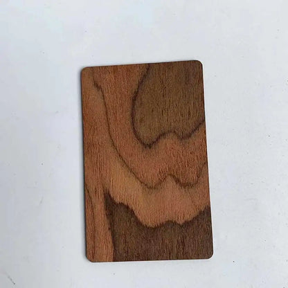 1pcs  12 colors wood 13.56mhz NFC Blank Bamboo black walnut cherry beech Wooden Membership Card NFC Contactless Business Card