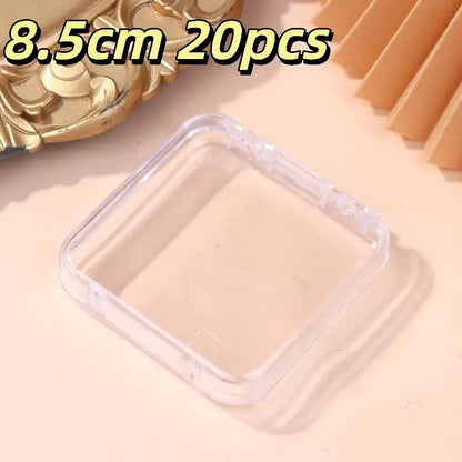 Hot！10/20PCS Press-On Nail Storage Acrylic Boxes Transparent Clear Nail Boxes Jewelry Storage Tool Accessories
