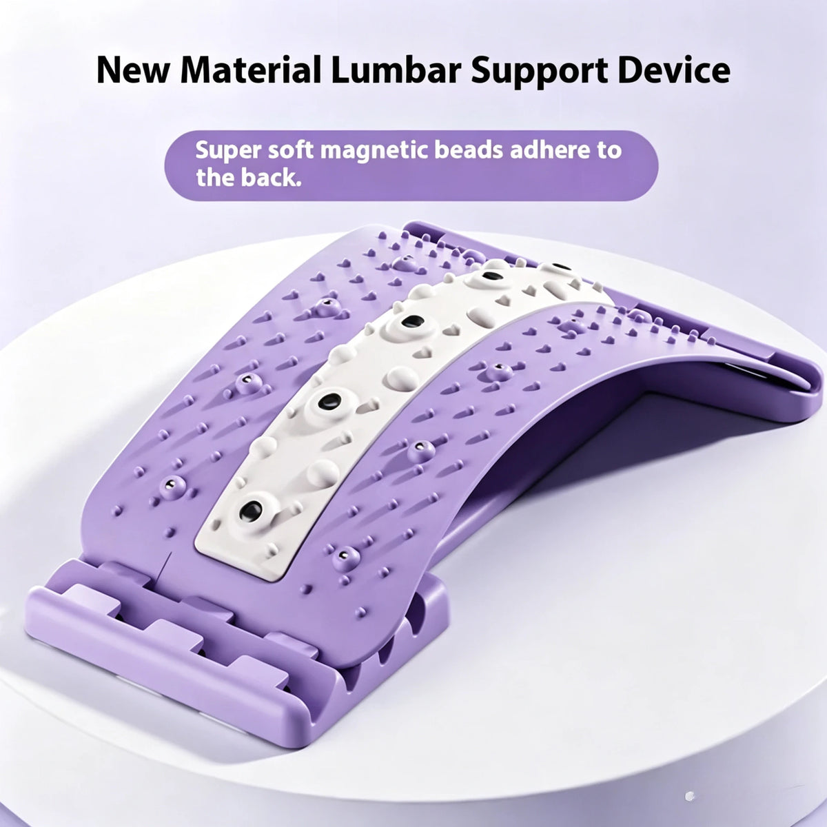 Back Stretcher Adjustable Height Massager for Waist Neck Fitness Lumbar Cervical Spine Cervical Spine Support Massager Equipment