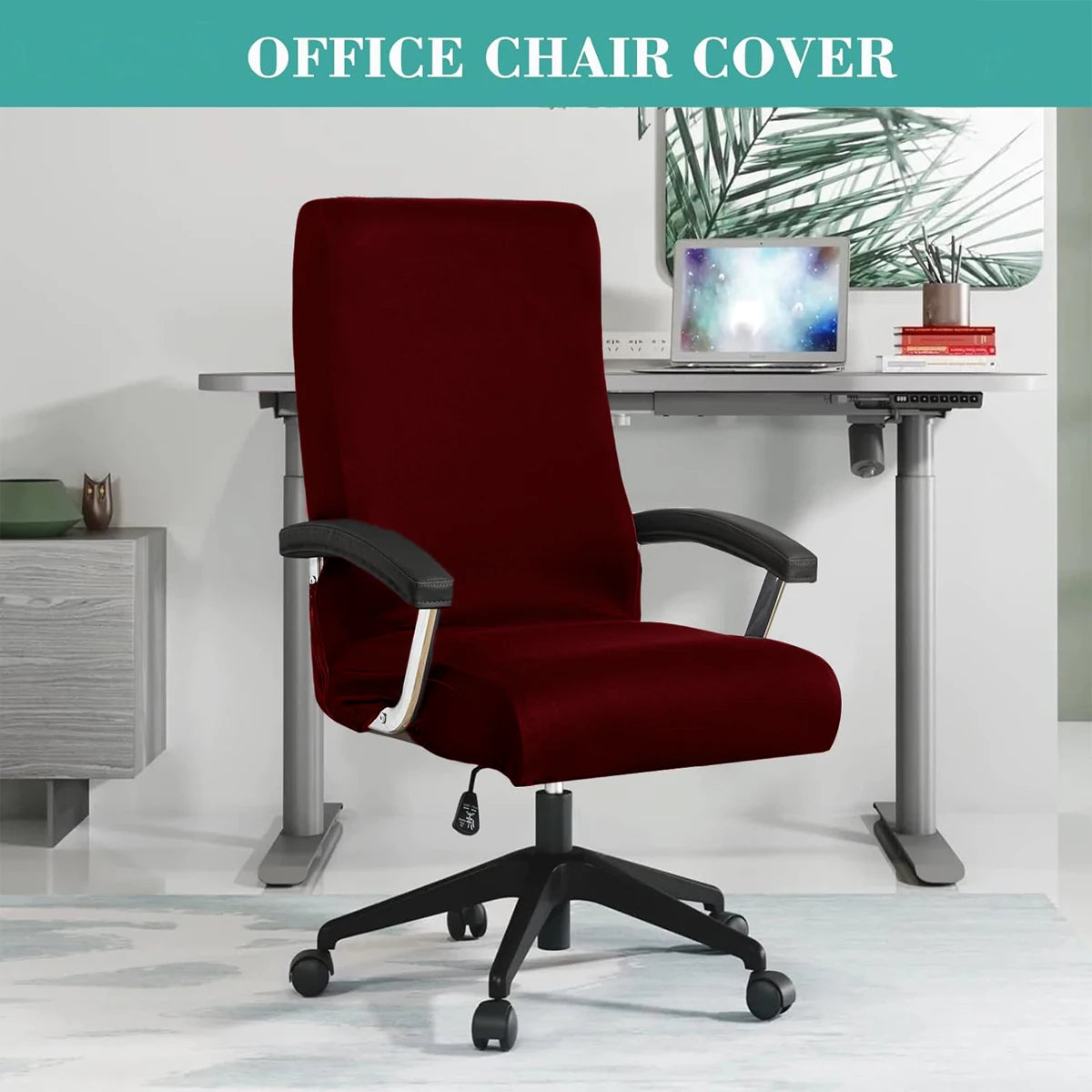 Stretch Spandex Office  Chair Covers Anti-dirty Computer Seat Chair Cover Removable Slipcovers