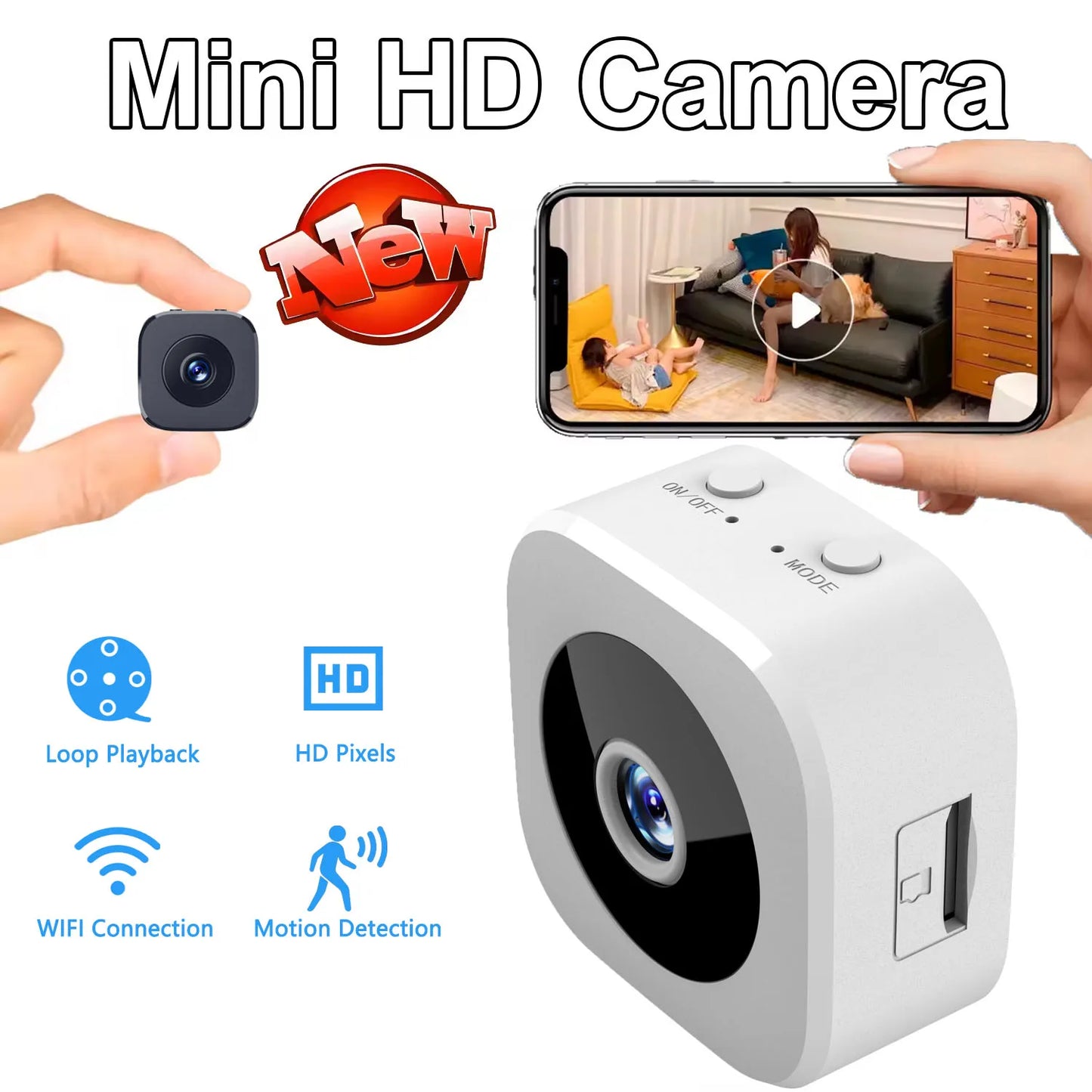 USB Webcam with Microphone for Laptop Desktop, 360° Rotatable Plug-and-Play Camera for Video Calls & Conferences