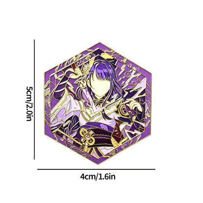 Genshin Impact Tsaritsa Columbina Flins Pin Genshin Figure Badge Accessories Backpack Charms Party Favor Gifts