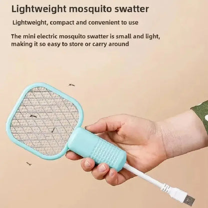 Mosquito Swatter Trap Mini USB UV Light Pest Control Electric Shock Mosquito Killer Lamp Portable Fly Bug Zapper Summer