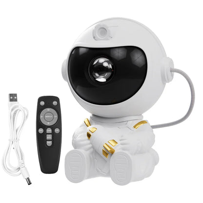 2022 Remote Control Atmosphere Light Robot 360° Rotating Night Light Stepless Dimming Projector Night Lamp Net Red Selfie Light