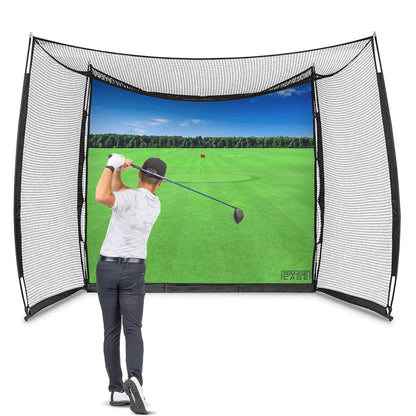 10 ft X 8 ft Impact Screen Choose Printed Graphics Blank Simulator Screen Training Aids Cage Golf Practice Hitting Net