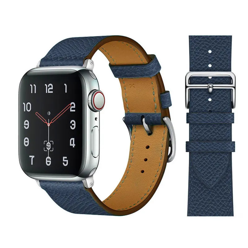 Leather Watch Straps for Apple Watch band 46mm 44mm 49mm 45mm 42mm 40mm 38/41mm bracelet iWatch series 10-Ultra 9-8-7-6-5-4-3-SE