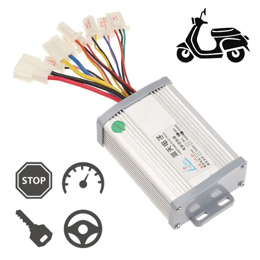E-bike Accessories 24V/36V/48V Electric Bicycle Parts Bicycle Controller Brushed Controller Electric Bike Motor