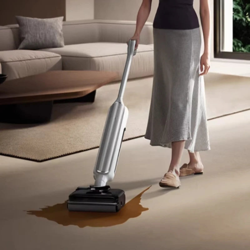 MIJIA Wireless Mopping Machine 4Pro - Lie flat, dual edge attachment, anti-tangle design, 21000 Pa suction power E301