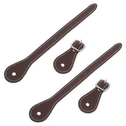 2Pcs Brown Spur Straps Adjustable Unisex Riding Boot Straps Horse Accessories English Riding Gear