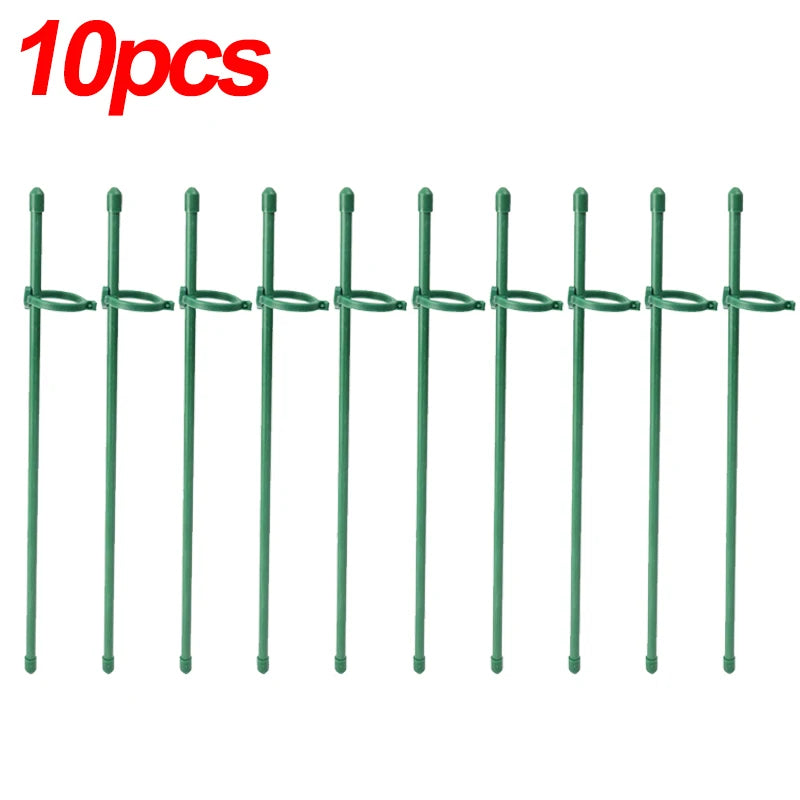 20/5PCS Plant Support Rods Adjustable Plant Stake Orchid Sticks With Clip Flowers Plants Vine Stand Holder Garden Stakes Pole