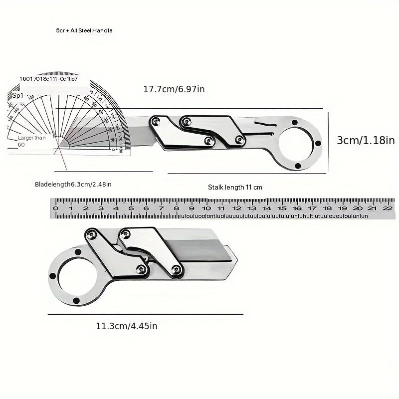 1pc Multifunctional Folding Knife Stainless Steel Pocket Knife High Hardness Outdoor Hiking Hunting Survival Knife EDC Tools